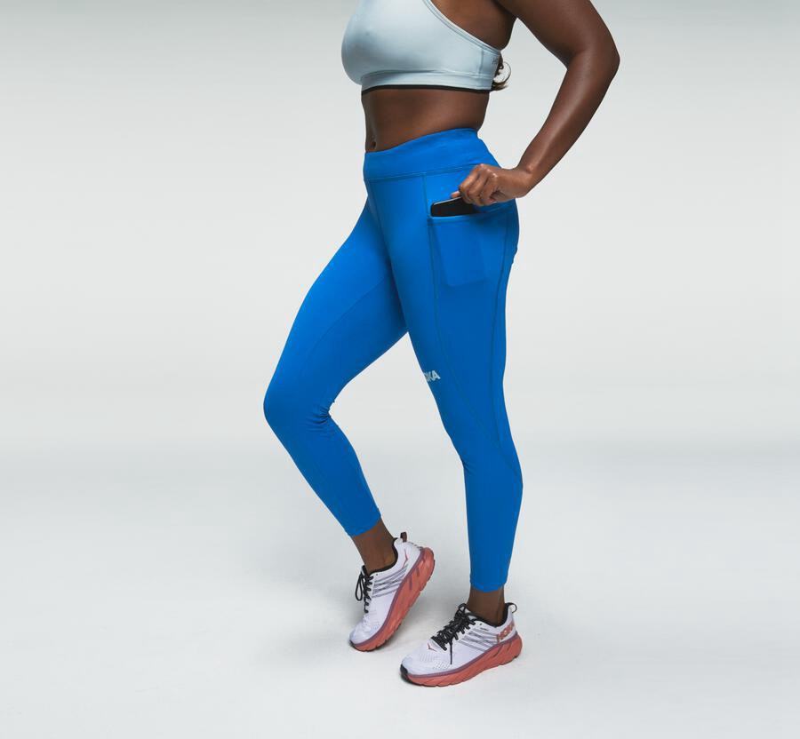 Hoka One One Performance Crop Tight Byxor Dam - Blå - LNPVE-8207